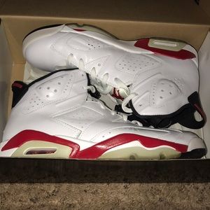 Air Jordan 6 retro 2010 white varsity red sz 11